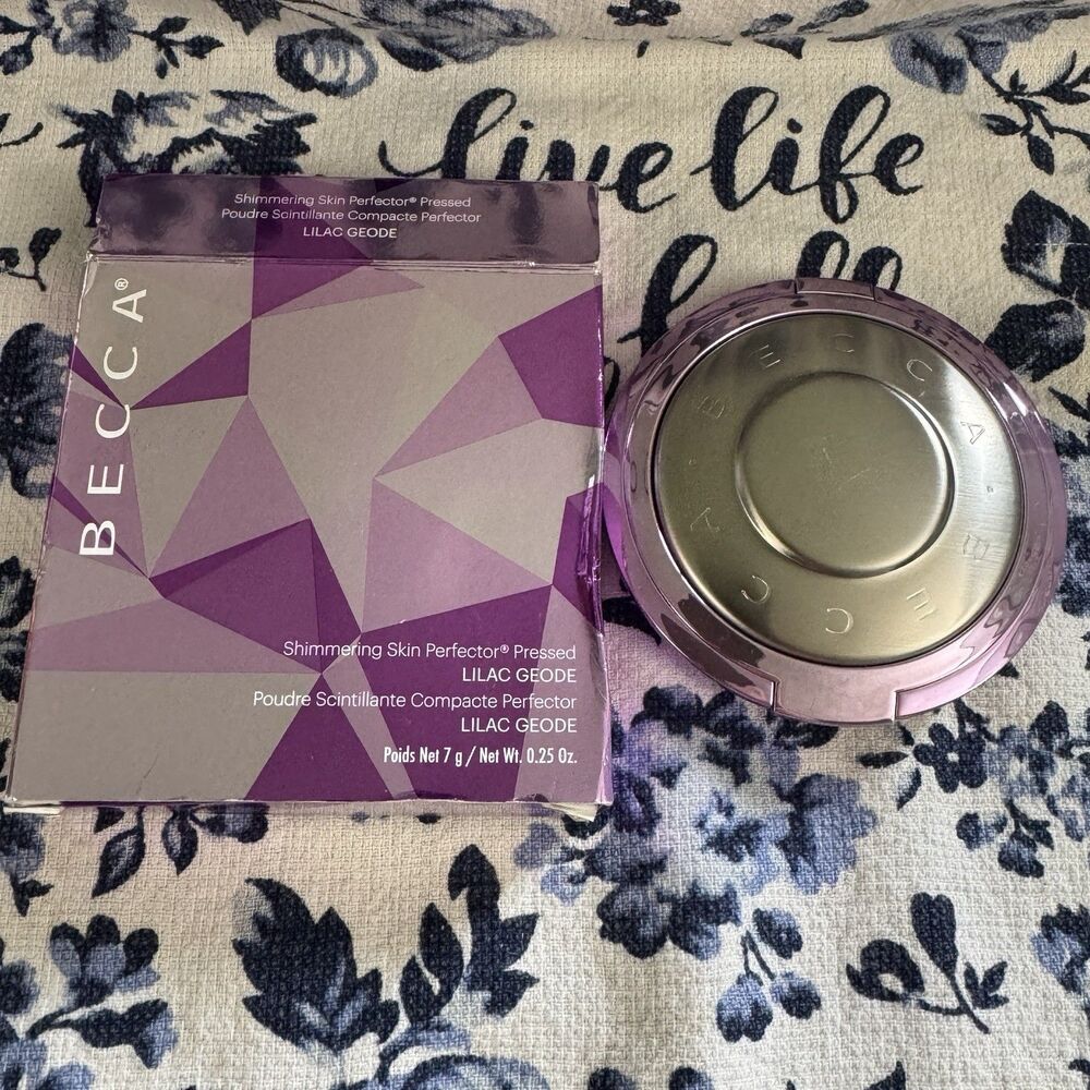 Becca Shimmering Skin Perfector Pressed - Lilac Geode - 0.25 oz / 7g NIB